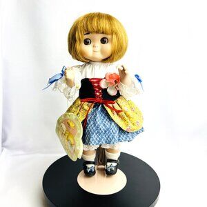 Dolly Dingle Goebel Dotty Heard 1997 Vintage Collectible Doll Stand & Tag 11"